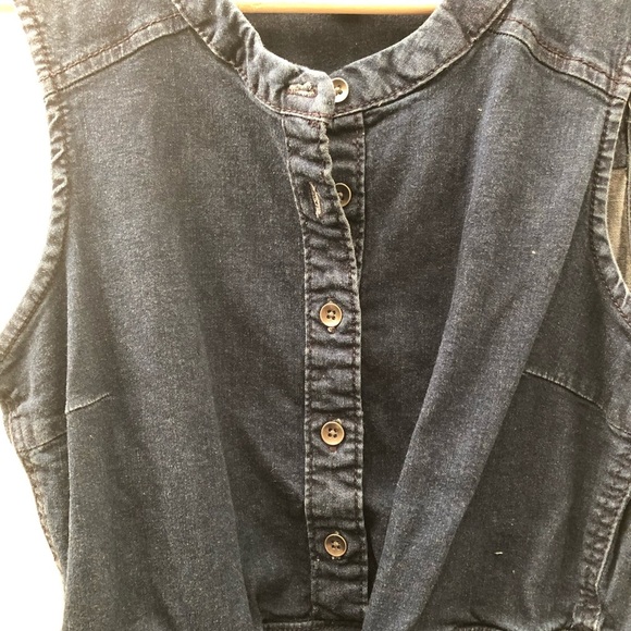 Joe Fresh Denim Sleeveless Dress - Picture 2 of 4